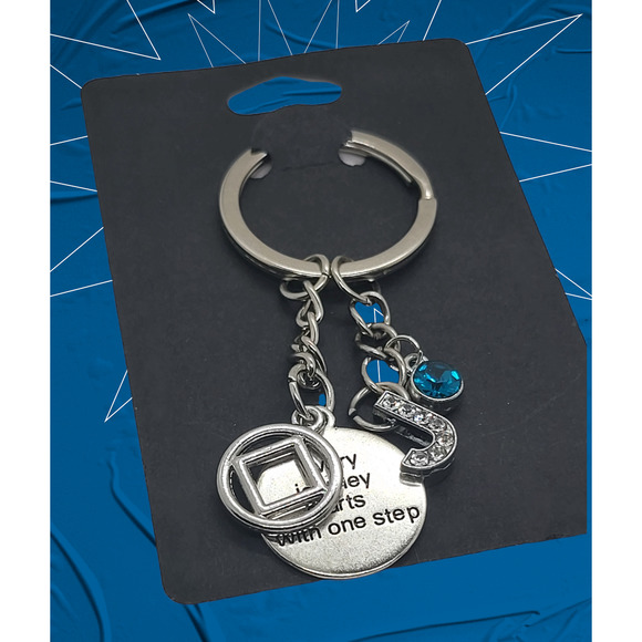 NA Narcotics Anonymous tree of life, gold live your dream keychain! Free goodie - Picture 3 of 4